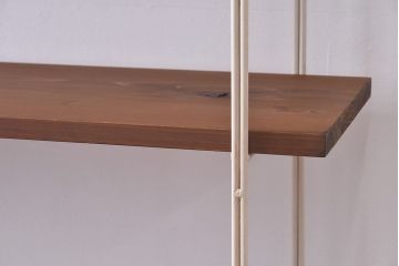 ラフジュオリジナル 薄型アイアンラック【中】(オープンシェルフ、陳列棚、飾り棚)(3)