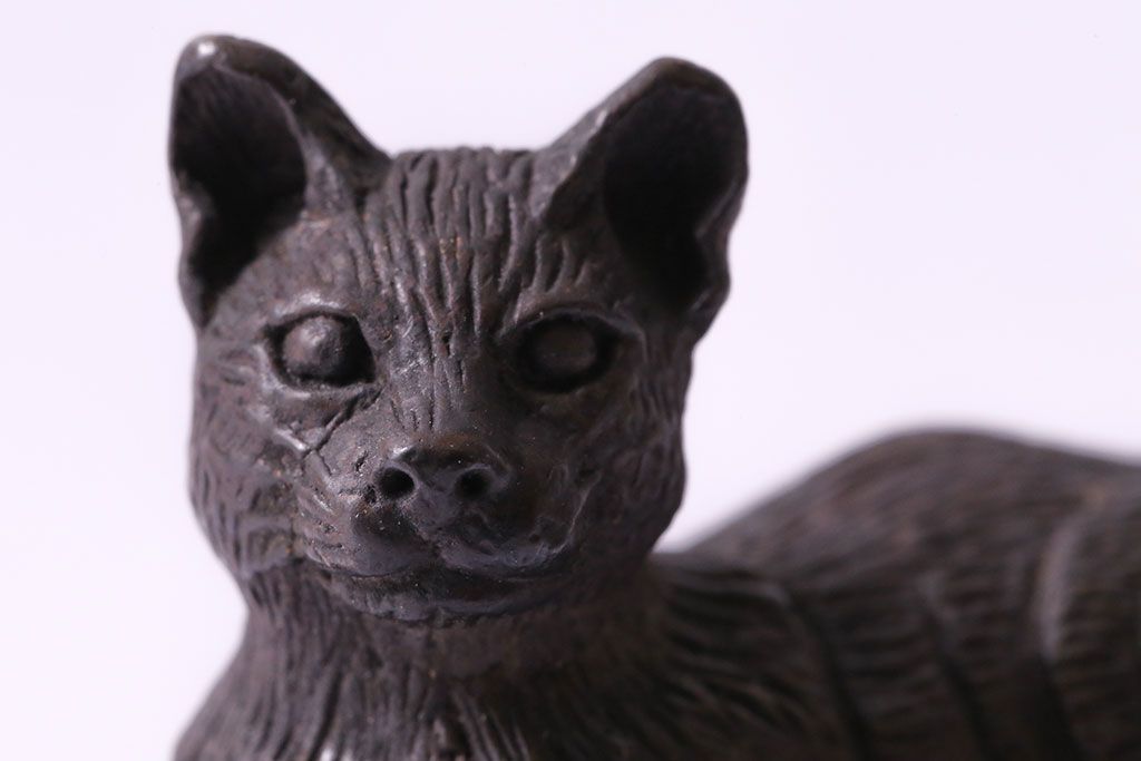 アンティーク　ぼろぼろの黒猫人形　ヨーロッパ　ビンテージ　オブジェ　彫刻 楽天市場】猫 置物 置き物 ねこ ネコ オブジェ おしゃれ 王冠