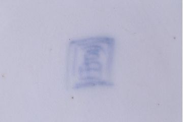 明治期　伊万里焼　鳥図　色絵深鉢(深皿)