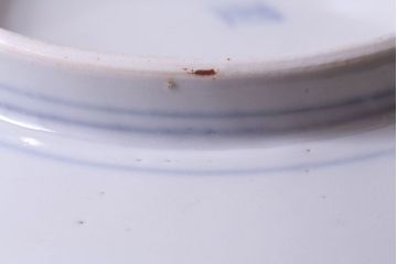 明治期　伊万里焼　鳥図　色絵深鉢(深皿)