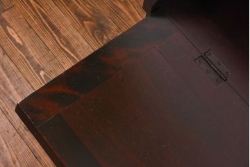 北海道民芸家具　高級感あふれるライティングビューロー(机、引き出し)(定価約34万円)