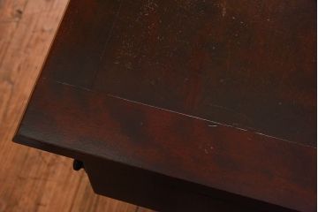 北海道民芸家具　高級感あふれるライティングビューロー(机、引き出し)(定価約34万円)