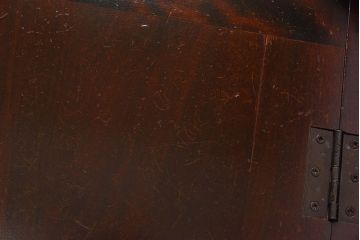 北海道民芸家具　高級感あふれるライティングビューロー(机、引き出し)(定価約34万円)