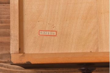 北海道民芸家具　高級感あふれるライティングビューロー(机、引き出し)(定価約34万円)