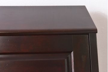 北海道民芸家具　高級感あふれるライティングビューロー(机、引き出し)(定価約34万円)