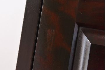 北海道民芸家具　高級感あふれるライティングビューロー(机、引き出し)(定価約34万円)