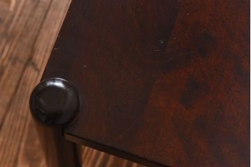 アンティーク雑貨　ビンテージ　北海道民芸家具　シンプルな小振りのスツール(花台、サイドテーブル)