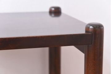 アンティーク雑貨　ビンテージ　北海道民芸家具　シンプルな小振りのスツール(花台、サイドテーブル)