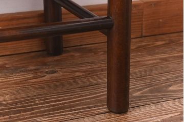 アンティーク雑貨　ビンテージ　北海道民芸家具　シンプルな小振りのスツール(花台、サイドテーブル)