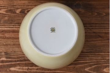 アンティーク雑貨　中古　オールドノリタケ(則武・日陶)　菊牡丹文がレトロな火鉢(鉢カバー、手あぶり)