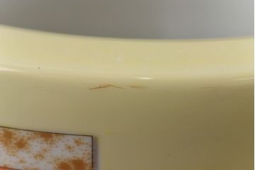 アンティーク雑貨　オールドノリタケ(日陶)　「東海道五十三次」火鉢(手あぶり、鉢カバー、傘立て、ディスプレイ)(1)(R-028057)
