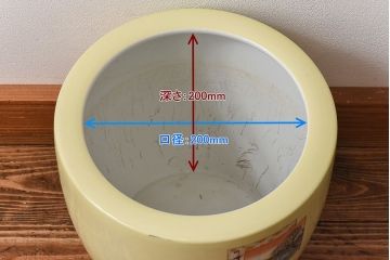 アンティーク雑貨　オールドノリタケ(日陶)　「東海道五十三次」火鉢(手あぶり、鉢カバー、傘立て)(2)
