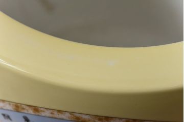 アンティーク雑貨　オールドノリタケ(日陶)　「東海道五十三次」火鉢(手あぶり、鉢カバー、傘立て)(2)