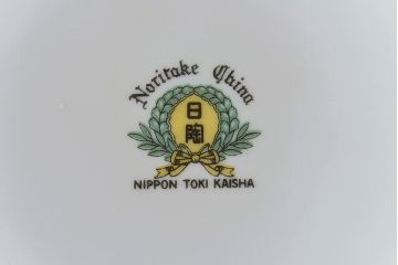 アンティーク雑貨　オールドノリタケ(日陶)　「東海道五十三次」火鉢(手あぶり、鉢カバー、傘立て)(2)