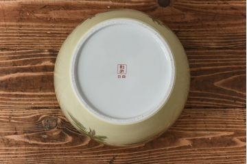 和製アンティーク　オールドノリタケ　日陶(則武) 　松の図が印象的な火鉢(瀬戸火鉢、Noritake、noritake、NORITAKE、手あぶり、鉢カバー、ディスプレイ)(R-028061)