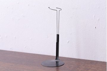 アンティーク雑貨　昭和レトロ　ビンテージ　優しげな印象のスタンド付きビスクドール(西洋人形)