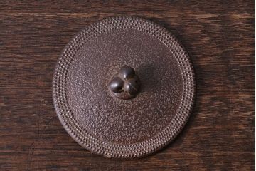 アンティーク雑貨　大正昭和初期　南部三巌堂　鉄製銅壺(銅壷、湯沸し)