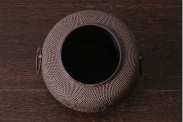 アンティーク雑貨　大正昭和初期　南部三巌堂　鉄製銅壺(銅壷、湯沸し)