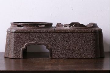 アンティーク雑貨　大正昭和初期　南部三巌堂　鉄製銅壺(銅壷、湯沸し)