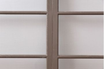 ペイント家具　シャビーシックな風合いのフィックス窓2枚セット(明かり取り、はめ殺し窓、建具)(1)