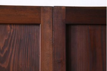 【M様ご成約分】和製アンティーク　明治〜大正期の味わい深い杉材板戸(引き戸)4枚セット