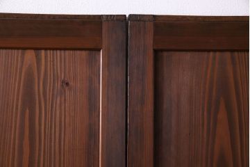 【M様ご成約分】和製アンティーク　明治〜大正期の味わい深い杉材板戸(引き戸)4枚セット