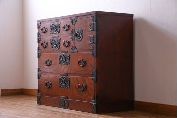 中古 伝統民芸家具 岩谷堂箪笥　整理箪笥(和タンス、衣装箪笥)(定価約39万円)