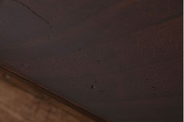 アンティーク家具　和製アンティーク　総ケヤキ材使用　折りたたみができる便利なちゃぶ台(座卓、ローテーブル)
