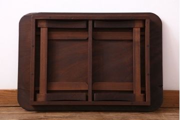 アンティーク家具　和製アンティーク　総ケヤキ材使用　折りたたみができる便利なちゃぶ台(座卓、ローテーブル)