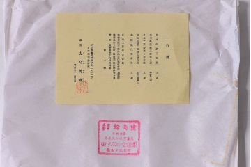 アンティーク雑貨　田中双竹堂　古今菁峰作　輪島塗　沈金絵丸盆(干菓子盆)