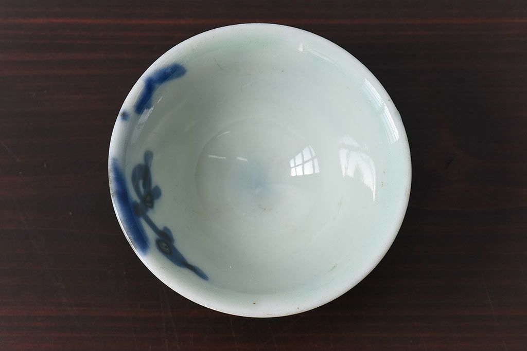 アンティーク雑貨　和製アンティーク　染付湯のみ(湯呑)2客セット(1)