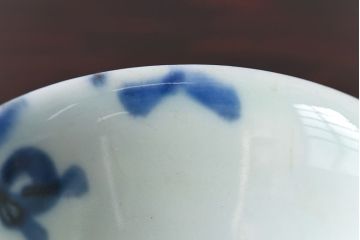 アンティーク雑貨　和製アンティーク　染付湯のみ(湯呑)2客セット(1)