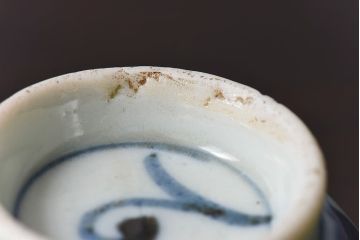 アンティーク雑貨　和製アンティーク　染付湯のみ(湯呑)2客セット(1)