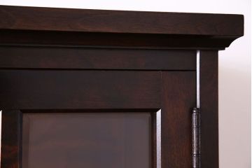 中古美品　北海道民芸家具　HM160K　上品なキャビネット(食器棚、本箱、書棚、収納棚)(定価約45万)(2)