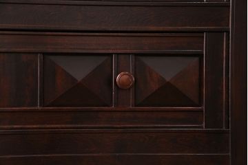 中古　希少品　松本民芸家具　SII型・ワードローブ(キャビネット、収納棚、戸棚、洋服箪笥)(1)