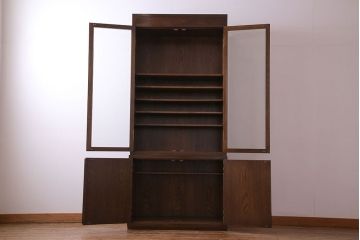 中古　カリモク　domani(ドマーニ)　Morganton(モーガントン)　飾り棚(本箱、食器棚)(定価約36万円)