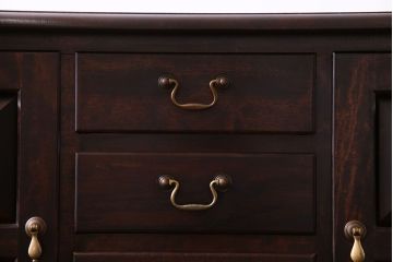 中古　松本民芸家具　A型サイドボード(リビングボード、キャビネット、ローボード)(定価約32万円)