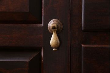 中古　松本民芸家具　A型サイドボード(リビングボード、キャビネット、ローボード)(定価約32万円)