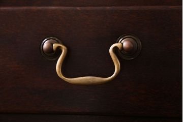 中古　松本民芸家具　A型サイドボード(リビングボード、キャビネット、ローボード)(定価約32万円)