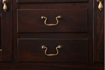 中古　松本民芸家具　A型サイドボード(リビングボード、キャビネット、ローボード)(定価約32万円)