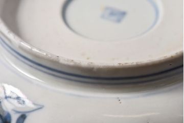アンティーク雑貨　江戸期　古伊万里　牡丹と松のなます皿2枚セット(2)