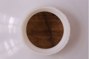 昭和レトロ　温かみのある平笠のシェード(天井照明、電笠)(3)