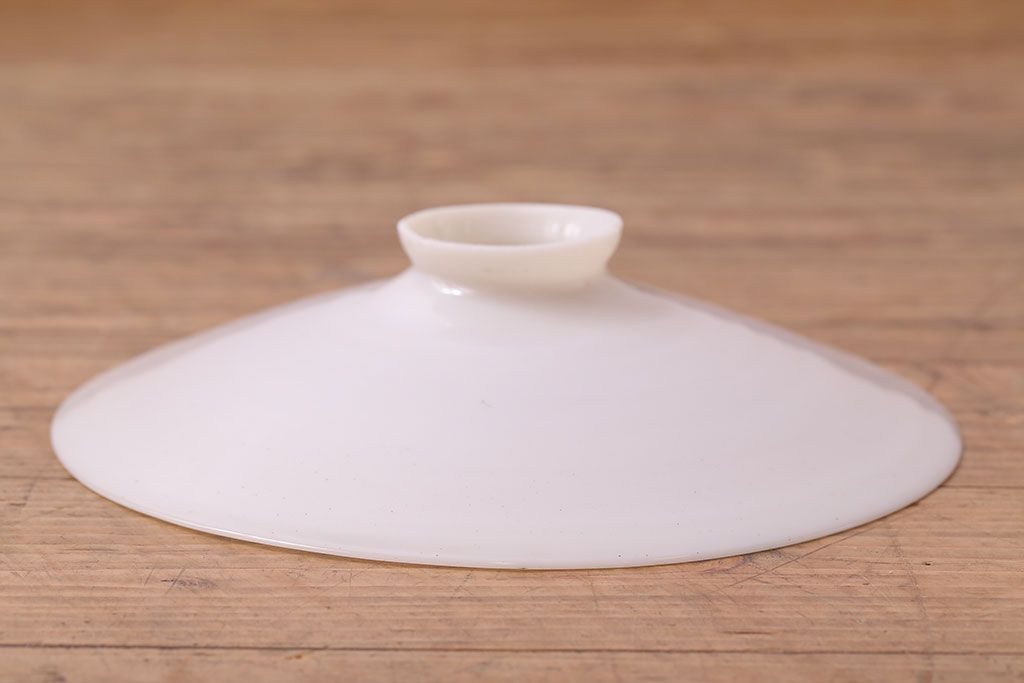 昭和レトロ　温かみのある平笠のシェード(天井照明、電笠)(3)