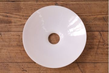 昭和レトロ　温かみのある平笠のシェード(天井照明、電笠)(3)