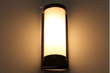 大正〜昭和期　シャビーな質感が味わい深いウォールランプ(壁掛け照明)