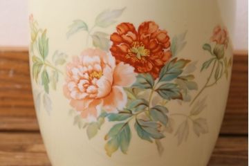 アンティーク雑貨　ノリタケ・則武(日陶)　昭和初期　牡丹の図　小さな火鉢(手あぶり、鉢カバー)(3)