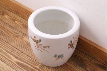 アンティーク雑貨　オールドノリタケ(則武・日陶)　桐鳳凰図　上品な火鉢(手あぶり)