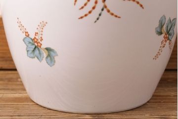 アンティーク雑貨　オールドノリタケ(則武・日陶)　桐鳳凰図　上品な火鉢(手あぶり)