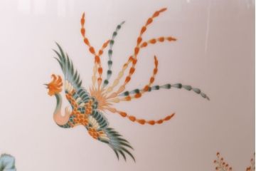 アンティーク雑貨　オールドノリタケ(則武・日陶)　桐鳳凰図　上品な火鉢(手あぶり)