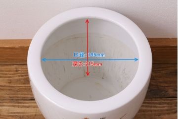アンティーク雑貨　オールドノリタケ(則武・日陶)　桐鳳凰図　上品な火鉢(手あぶり)